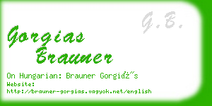gorgias brauner business card